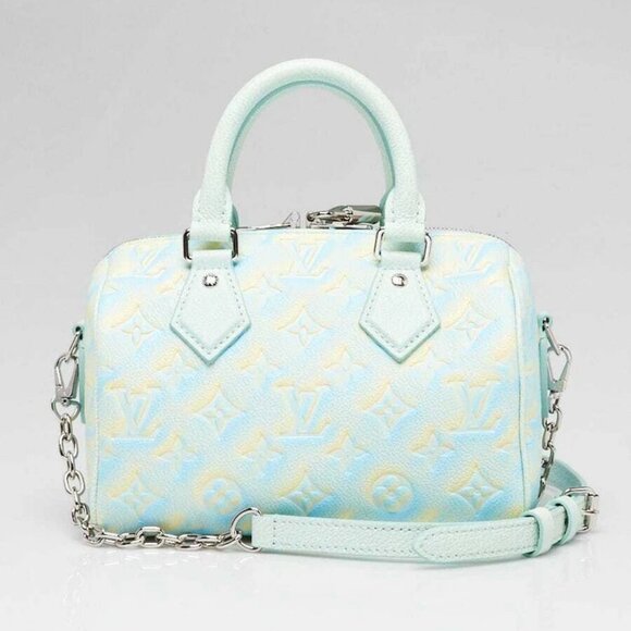 Louis Vuitton Water Vert Summer Stardust Monogram Empreinte Leather Speedy - Picture 1 of 12